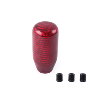 Carbon Fiber Gear <b>Shift</b> <b>Knob</b> 76mm Length 37mm Diameter Lightweight Car Modification Part - Product Image 3