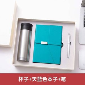 Coffrets Cadeaux d'Entreprise en Cuir pour Carnet et Bouteille, Personnalisés, Luxe, Agenda A5, Bloc-Notes de Réunion, Boîte Cadeau avec Stylo - Product Image 4
