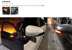 ไฟเลี้ยวกระจกมองหลังแบบไดนามิก 2 ชิ้นสำหรับ ALTIS Camry Corolla Prius C Venza Avalon Vios Yaris Scion IM - Product Image 6