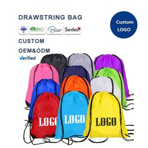 Mochilas con Cordón de Poliéster Ecológicas de Alta Calidad, Regalos Publicitarios, Bolsas Deportivas con Logotipo Personalizado Impreso - Product Image 1