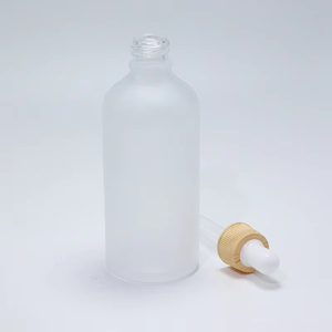 Botella de Vidrio Esmerilado Transparente para Aceites Esenciales de 5 ml, 10 ml, 15 ml, 20 ml, 30 ml, 50 ml, 100 ml con Gotero de Plástico y Tapa de Bambú - Product Image 6