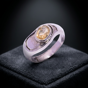 High Quality Natural <b>Citrine</b> 925 Sterling Silver Gemstone Handmade Silver <b>Ring</b> Jewelry Wholesale Factory Price - Product Image 2