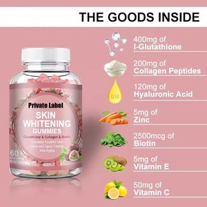 ויטדיסקברי סוכריות גומי קולגן ביוטין להבהרת העור, חומצה היאלורונית, ויטמין C ו-E, זוהר, לחות, הסרת כתמים כהים - Product Image 4