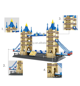 1031 Uds ABS arquitectura mundial ladrillos de acción 5215 <span class=keywords><strong>Tower</strong></span> <span class=keywords><strong>Bridge</strong></span> y Londres Inglaterra ciudad paisaje bloques de construcción modelo de juguete de plástico - Product Image 5