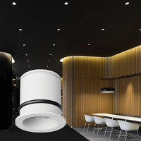 Mini spots LED 3500K 4000K 5W en aluminium pour armoires, escaliers et plafonds, indice de protection IP20, éclairage décoratif intérieur, DMX512 DALI 60