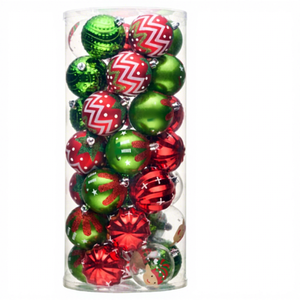 EAGLEGIFTS Decorazioni Natalizie, Articoli per Feste, Ornamenti in Plastica, Serie Elfi, Palline Natalizie da 7cm - Product Image 1