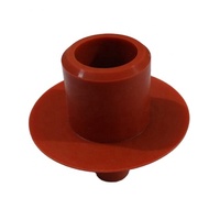 Bouchons de silicone, 10 pièces, nouveau, moulage de compression, rouge rouillé