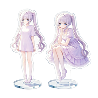 Support d'affichage en acrylique personnalisé pour figurines de dessins animés, impression sérigraphique, conception de logo UV - Utilisation promotionnelle/souvenir