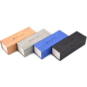 Bestpackaging Square Folding Sunglasses Case Luxury Pu Leather Eyeglasses Case Packaging Box Eyeglasses Accessories