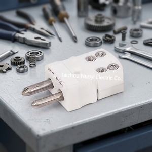 Connecteur de thermocouple en céramique d'alumine haute pureté, type K, mâle/femelle, miniature, 2 broches, résistant à la chaleur 650°C, industriel - Product Image 4
