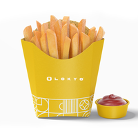 LOKYO Boîtes d'Emballage Personnalisées pour Fast Food à Emporter, Boîtes Jetables pour Poulet Frit, Ailes de Poulet, Frites, Burgers et Chips