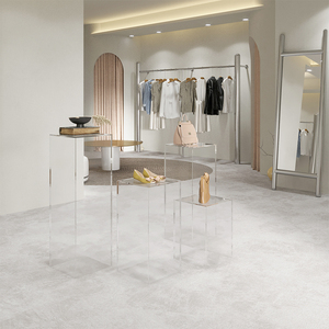 Étagère de présentation en acrylique pour magasin de vêtements, pour <span class=keywords><strong>chaussures</strong></span> et sacs, table à eau, présentoir en acrylique pour magasin de vêtements pour <span class=keywords><strong>femmes</strong></span> - Product Image 4