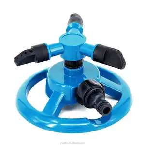 Garten Sprinkler Automatische bewässerung Gras Rasen 360 Grad Kreis Rotierenden Wasser Sprinkler 3 Düsen Drei Arm Garten Rohr Schlauch