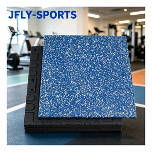 Suelo de Gimnasio de Goma Antipolvo, Baldosas de Goma para Gimnasio con Superficie Lisa que Evita que el Polvo se Adhiere, Adecuado para Grandes Espacios de Fitness - Product Image 1