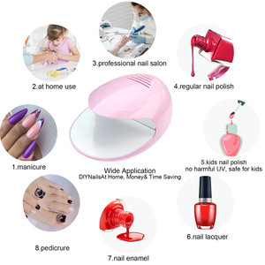 Séchoir à ongles portable à piles, séchage rapide, machine à vernis classique, double usage, séchoir à air pour nail art - Product Image 5