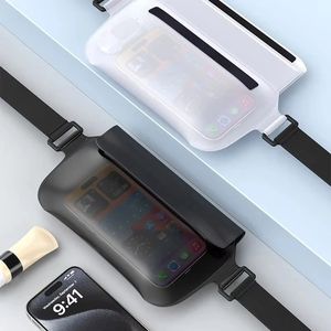 กระเป๋าใส่โทรศัพท์กันน้ำ IPX8 กระเป๋าคาดเอวแบบแห้ง ป้องกันการเปียกน้ำสำหรับว่ายน้ำ ใส่เอกสารได้ กระเป๋าคาดเอวสำหรับไปทะเล - Product Image 3