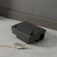 Équipement de lutte antiparasitaire certifié, matériau PP solide, station d'appât pour rats, station d'appât durable, boîte d'appât pour la lutte contre les rongeurs