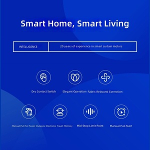 Moteur de rideau intelligent WiFi DT82TN, moderne, blanc, moteur de store électrique pour la maison, l'hôtel, le bureau, utilisation en intérieur - Product Image 4