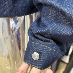 Vestes en jean personnalisées de haute qualité OEM pour hommes, avec fermeture éclair et boutons, manteaux vintage épais, fabricant de vestes en jean - Product Image 2