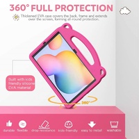 Casing Tablet MoKo Ramah Anak Berbahan EVA Motif Beruang Dengan Tempat Pena & Pegangan Tangan untuk Galaxy Tab S6 Lite 2020