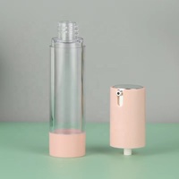 10ml 30ml 50ml bouteille de pompe sans air de luxe résistante avec pompe avec pompe en plastique blanc pour emballage cosmétique