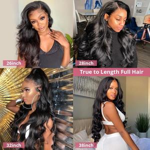 低价预拔13*4体波高清13x6蕾丝正面处女360全蕾丝秘鲁假发无胶蕾丝正面人发假发 - Product Image 5