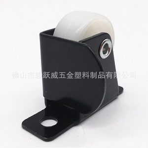 Furniture Casters 25mm White Nylon <b>Wheel</b> Black Bracket Rigid Type Durable <b>For</b> Sofas Coffee <b>Tables</b> - Product Image 5
