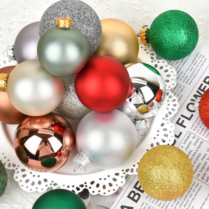 Boule en verre colorée de 6 cm pour la décoration de l'arbre de Noël, élégante et festive, accessoires de Noël - Product Image 4