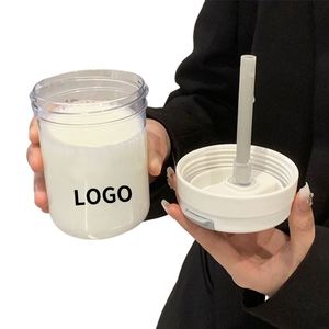 Promoción: Vaso Infantil con Tapa y Pajita, Botella de Agua Portátil de Plástico para Niños con Logotipo - Product Image 3