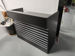 Fabriek Custom 120X50X110Cm Mdf Board Check Out Balie Supermarkt Kassier Bureau - Product Image 2