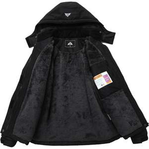 Chaqueta de esquí para mujer Moerdeng, abrigo de invierno impermeable con aislamiento sintético y bolsillos con cremallera - Product Image 3