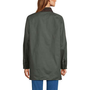 Cappotto da <span class=keywords><strong>Donna</strong></span> Classico in Cotone Cerato 100% Twill, Semi-Aderente con Spacchetti Laterali, Polsini con Bottoni a Pressione e Chiusura Frontale Completa, con Tasche - Product Image 3