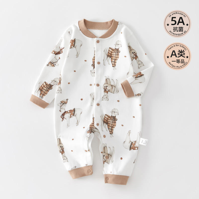 Ropa de bebé recién nacido mono primavera y otoño Algodón puro sin