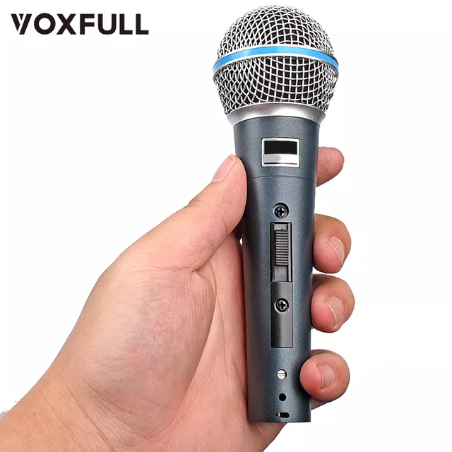 Voxfull-04 High Quality Professional XLR Wired Dynamic Handheld Noise Cancelling Vocal Microphone for Singing
