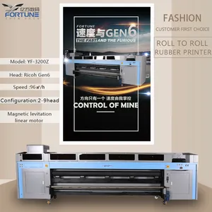 Impresora de formato ancho impresión UV digital 3,2 M UV rollo a rollo impresora uv banner al aire libre