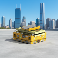 Robot AGV autonome certifié CE pour le stockage, navigation par bande magnétique, évitement d'obstacles par laser, véhicule à guidage automatique