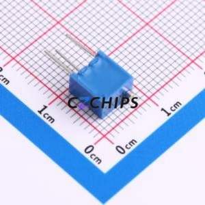 Résistance/potentiomètre réglable 3266W-1-502, composant traversant (THT)-3P, 6,8x4,7 mm, résistance 5 kOhm 10 % 500 mW 250 ppm/ ℃ - Product Image 2