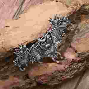 Gothic Bat Star Flower Hair Clip Three Dimensional Design Suitable <b>Braiding</b> Gothic Retro Style Dressing Texture Hair <b>Accessories</b> - Product Image 2