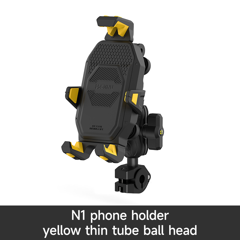 Yellow N1 phone holder with thin tube ball head