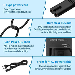 Chargeur de <span class=keywords><strong>batterie</strong></span> pour appareil photo EN-EL4 US AU UK EU pour <span class=keywords><strong>Nikon</strong></span> D3100 D3200 D3300 D3400 D3500 D5100 D5200 <span class=keywords><strong>D5500</strong></span> D5600 P7000 P7700 P7800 - Product Image 3