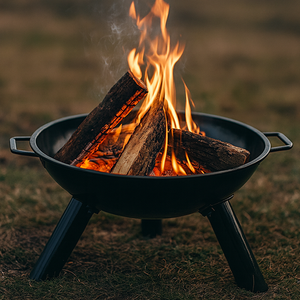 Fossé à feu extérieur durable en acier au carbone pour brûler du <span class=keywords><strong>bois</strong></span>, fossés à feu extérieurs pour cour, véranda, terrasse, camping, barbecue - Product Image 3