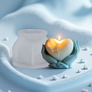 Molde de silicona TangChu para velas de yeso con forma de corazón, DIY - Product Image 4