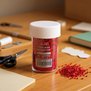 ILAN Decorative <b>Glitter</b> 10G <b>Red</b> 3mm Craft Supply - Product Image 3