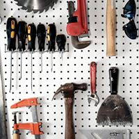 Support à outils pour panneau perforé, 12 crochets, en acier au carbone, multifonction, pour tournevis, rangement d'outils pour garage, atelier, établi