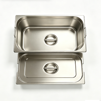 Conteneur Gastronorm en acier inoxydable 304, modèle S24081803 de la marque SIR, bac alimentaire GN, traitement de surface personnalisé pour la restauration et la cuisine