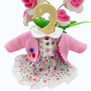 थोक हस्तनिर्मित नरम भरवां बच्ची गुड़िया उपहार लड़की गुड़िया कस्टम आलीशान गुड़िया के साथ स्कर्ट - Product Image 3