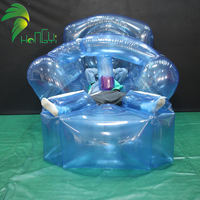 Canapé transparent en PVC, canapé gonflable, chaise longue gonflable de camping