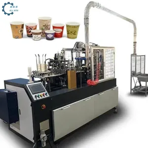 Machine de fabrication de gobelets en papier entièrement automatique Machine à gobelets en papier à bas prix