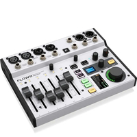 Konsol Mixer Digital Flow8 Mini 8-kanal dengan Kontrol Aplikasi Audio Bluetooth 2 Prosesor FX Antarmuka USB/Audio