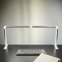 Lampe de bureau moderne pliable en alliage d'aluminium 45W, 3 tons de lumière 3000-6000K, 10 niveaux de luminosité réglable, protection oculaire, pour lecture, maison, bureau, alimentation CC